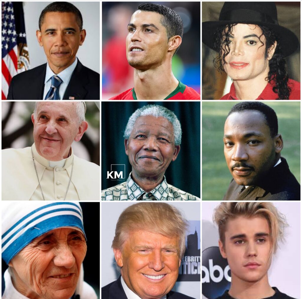 most famous person: top 25 most famous person in the world
